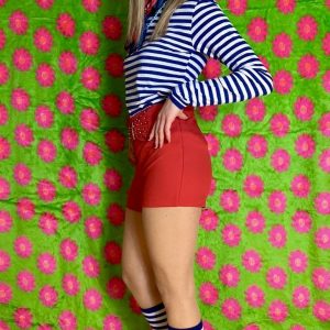 Dorusshirt blauw met witte strepen, unisex maritiem shirt met lange mouwen, perfect voor het thema On the Love Boat